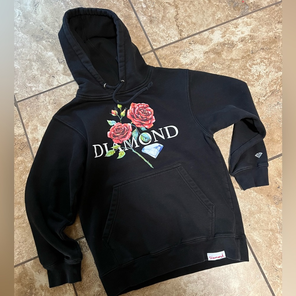 Diamond Supply co hoodie rose small men’s